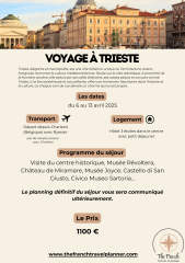 VOYAGE à TRIESTE du 6 au 13 avril