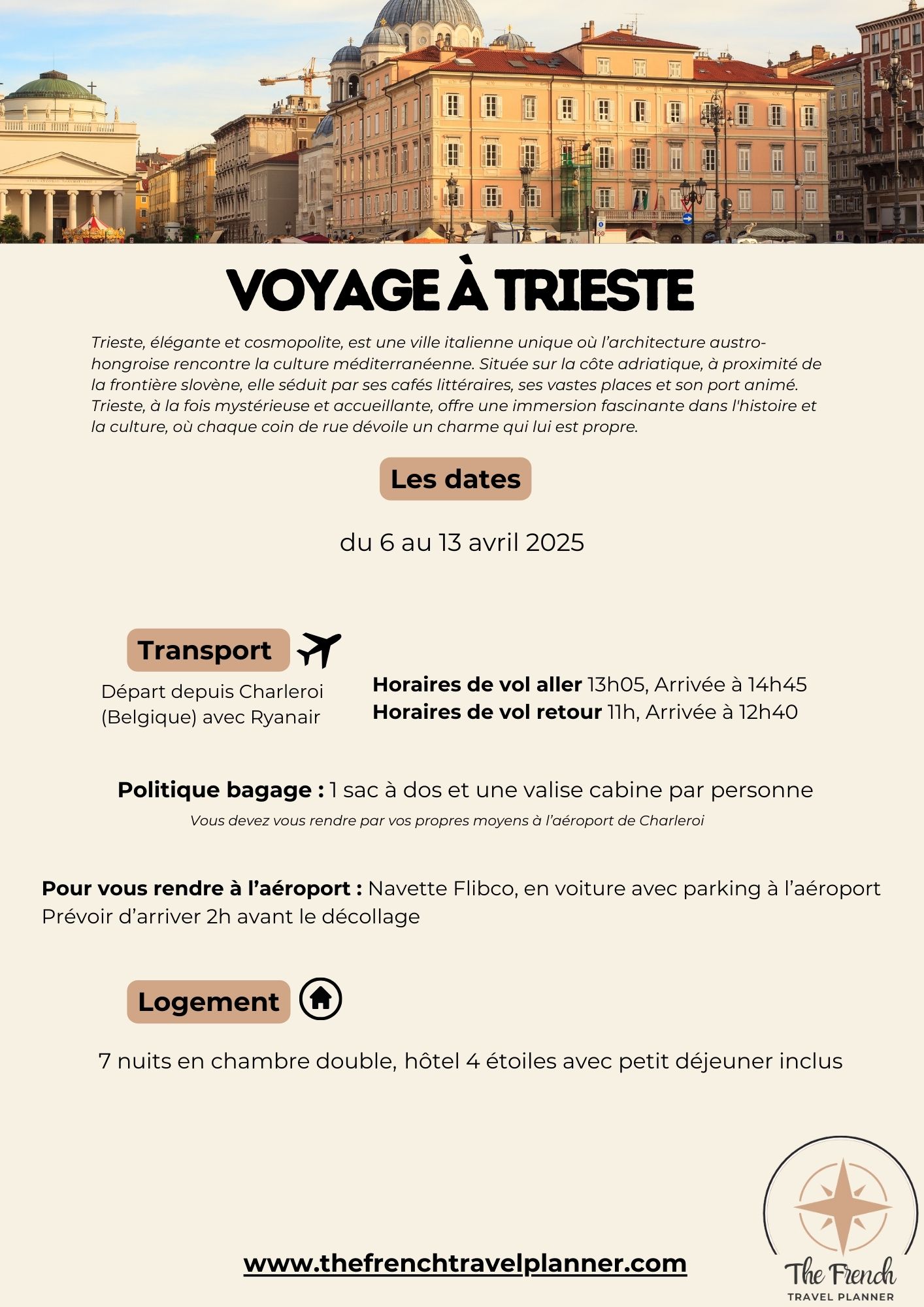 VOYAGE à TRIESTE du 6 au 13 avril