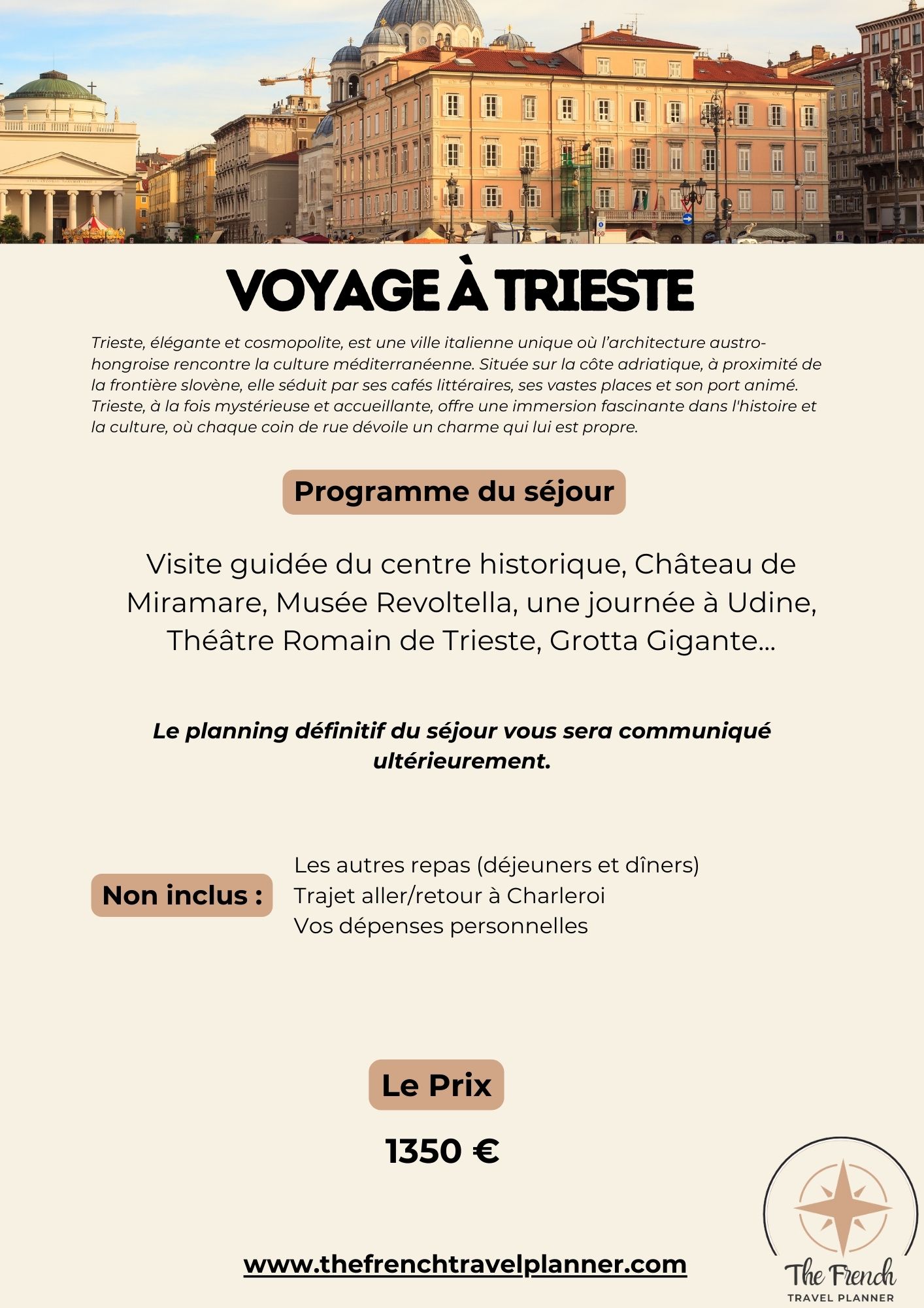 VOYAGE à TRIESTE du 6 au 13 avril